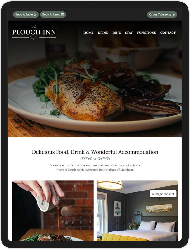 WordPress Website: Plough Inn Marsham